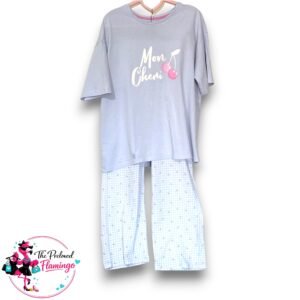F&F Women’s "Mon Cheri" Cherry Pyjama Set Size 8-10