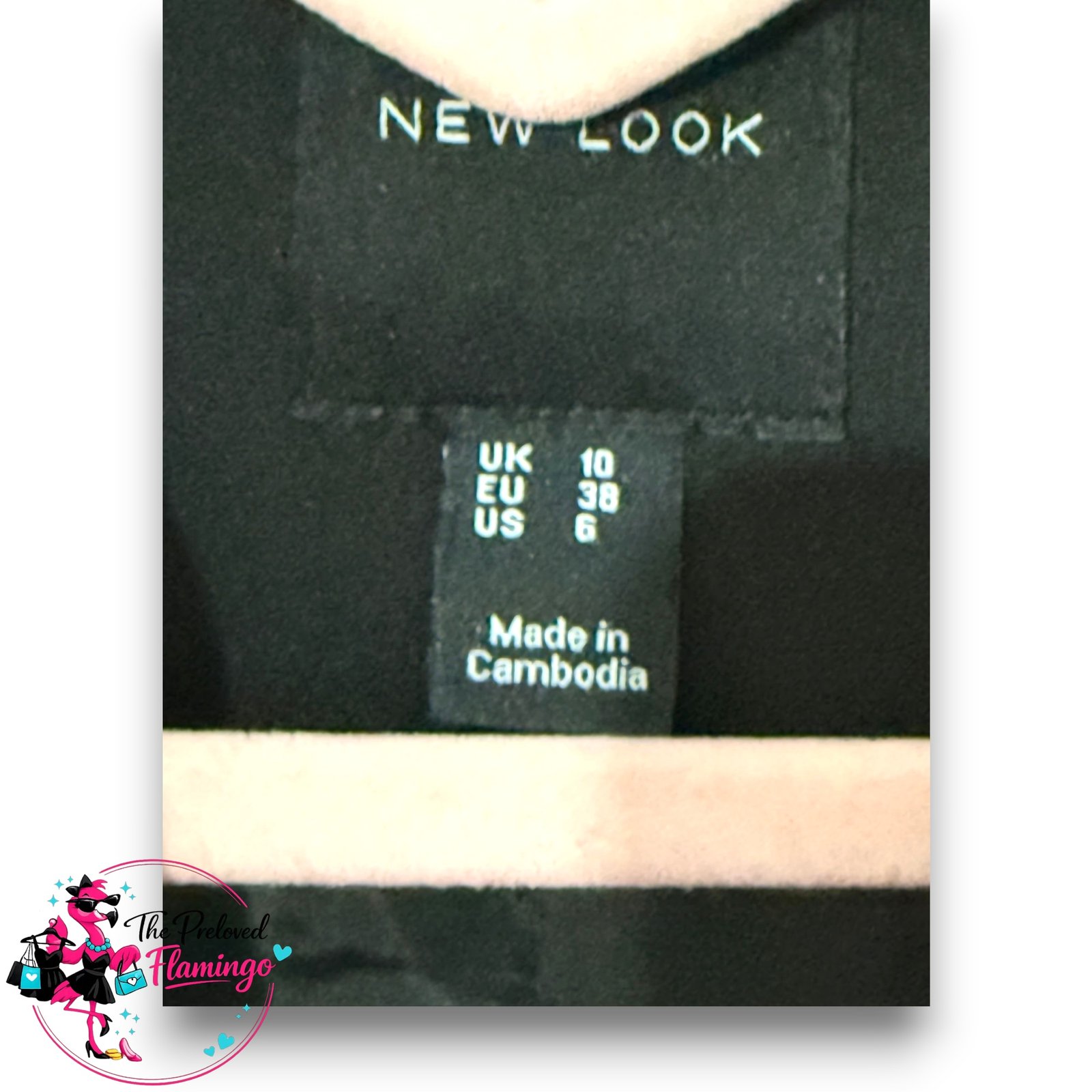 New Look Black Belted Tie-Waist Blazer - Size 10 - Excellent Condition - Image 2