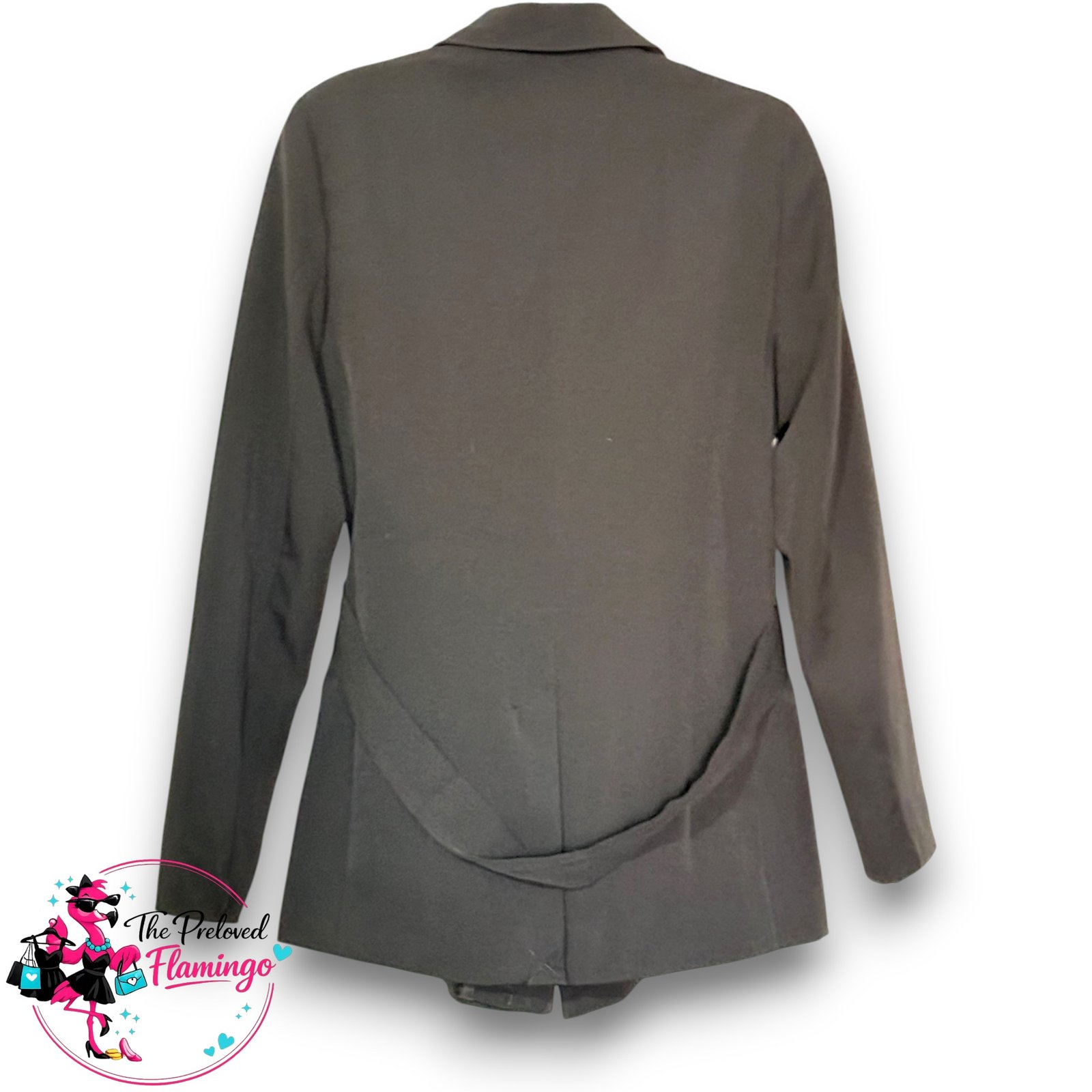 New Look Black Belted Tie-Waist Blazer - Size 10 - Excellent Condition - Image 4