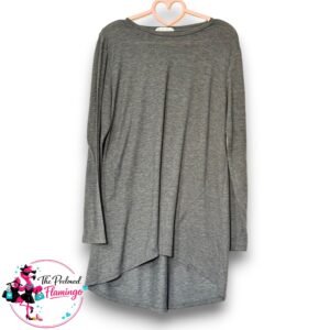 Primark Cares Grey Long Sleeve Tunic Top - Size M - Excellent Condition