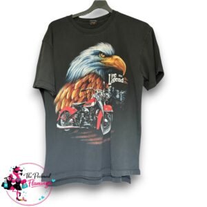 Vintage WILD Eagle Motorcycle T-Shirt - Live The Legend - Large