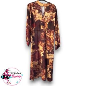 Made in Italy Floral Midi Dress One Size Fits 14-18